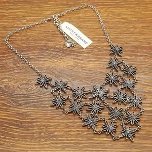 Lucky Brand Silver Floral Necklace